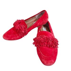 Steve Madden Red Loafers with Sleek Comfort